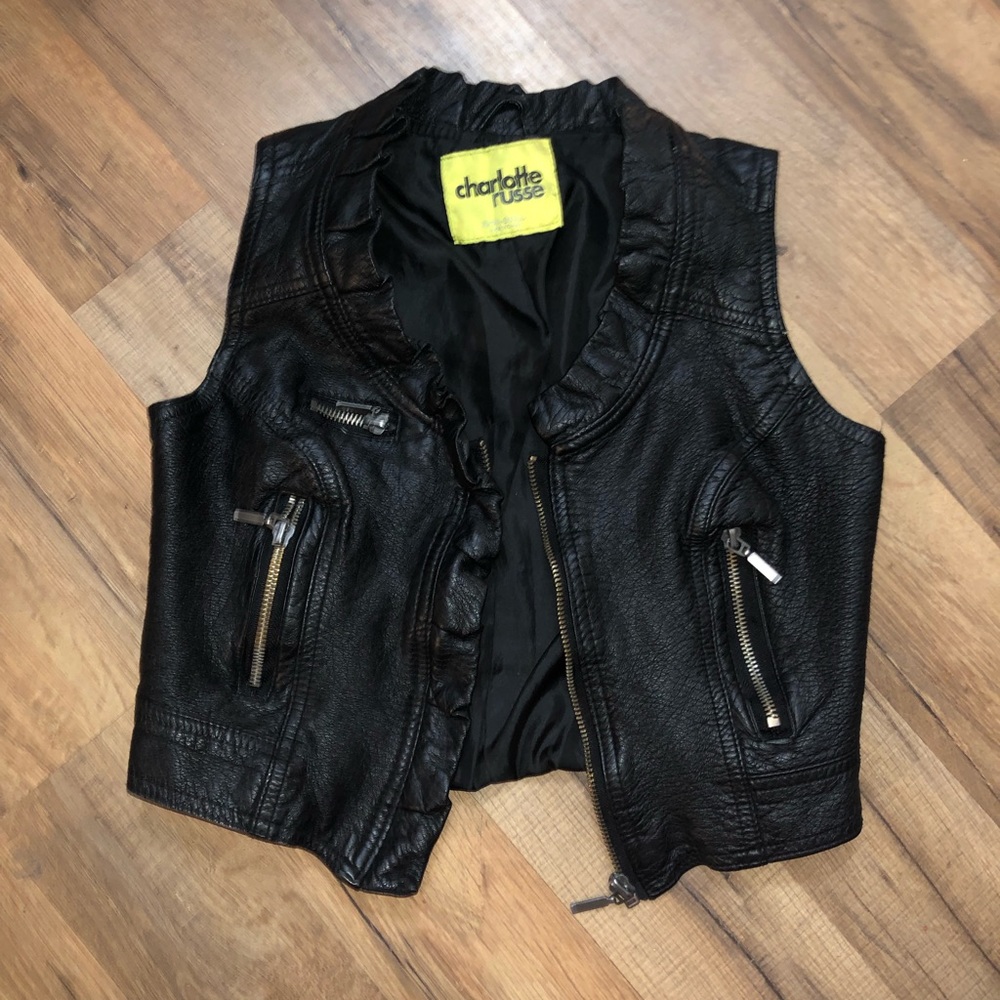 Black Moto Vest